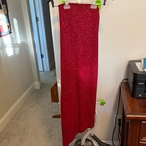 My Michelle Vibrant Red Skirt